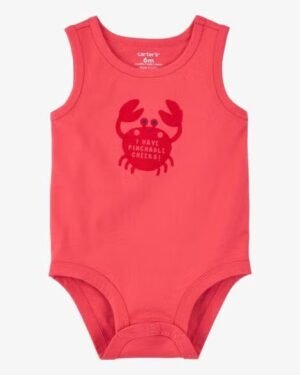 Baby Pinchable Cheeks Crab Bodysuit